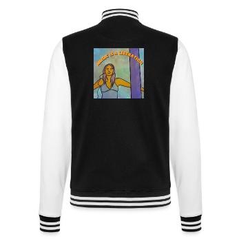 Music is a liberation - Veste Teddy - noir/blanc - Dos - Marisol (170cm)