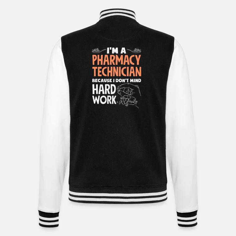 Apotheker Pharmazeutisch-technischer - College-Sweatjacke - Schwarz/Weiß