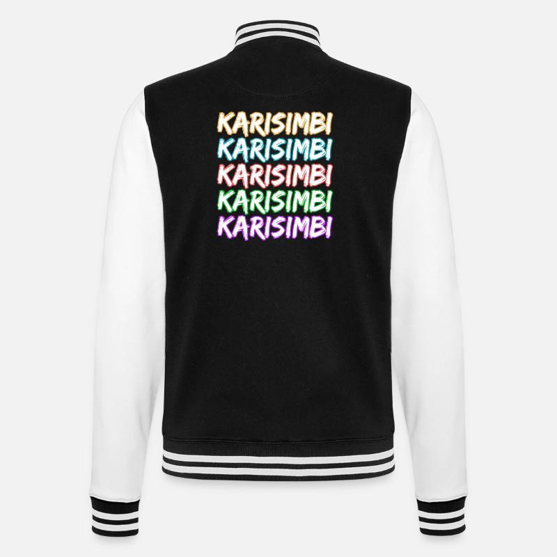 Gift for Karisimbi - College Sweat Jacket - black/white