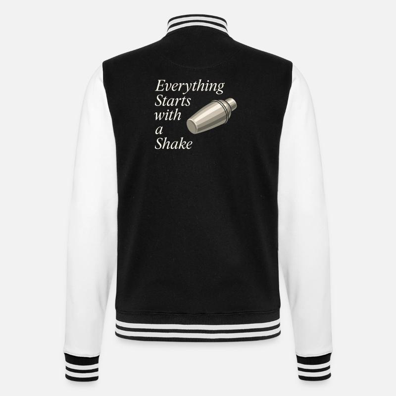 Shaker Stuck Beginner Mixologist - College Sweat Jacket - black/white
