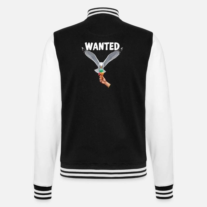 Gesucht Möwe Eiscreme Abenteuer - College Sweat Jacket - black/white