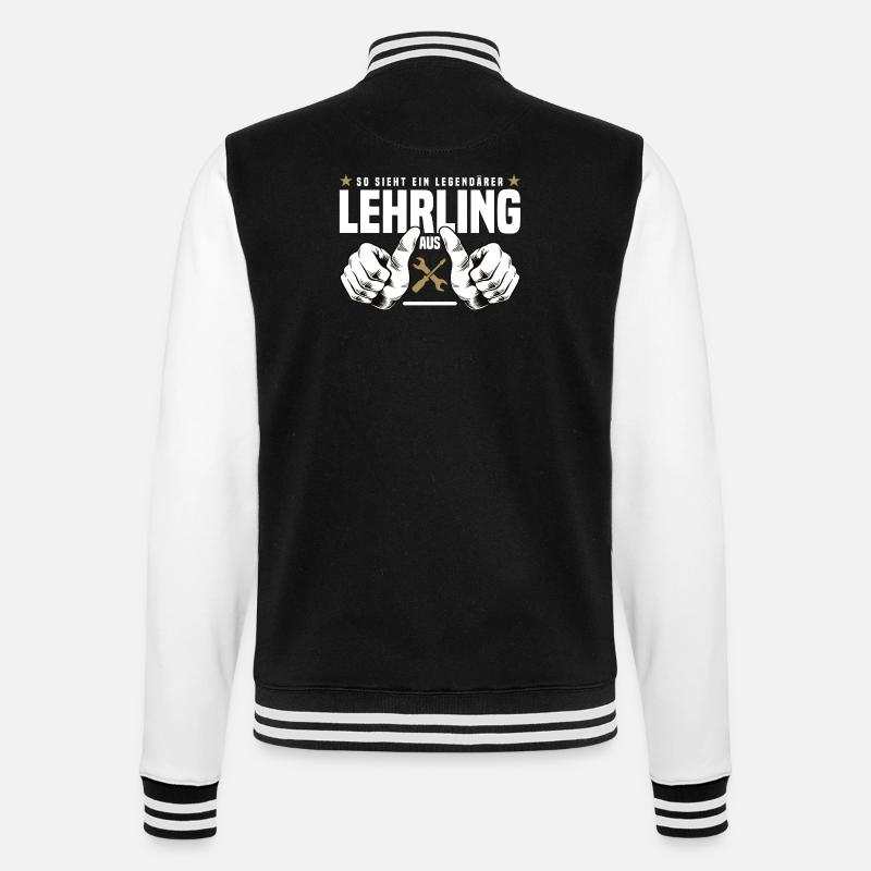 Apprentice - College Sweat Jacket - black/white