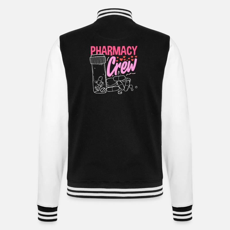 Pharmacist Pharmaceutical Technical - College Sweat Jacket - black/white