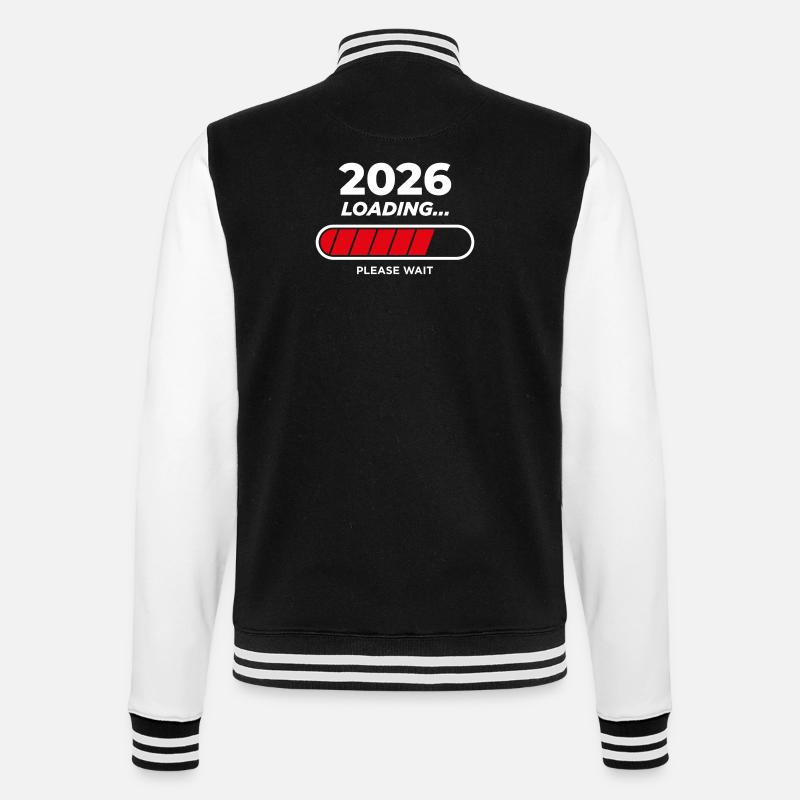 2026 Loading - College Sweat Jacket - black/white