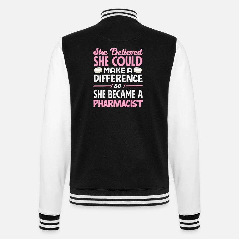 Pharmacist Pharmaceutical Technical - College Sweat Jacket - black/white