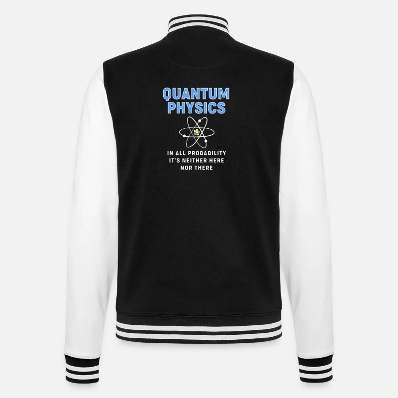 Quantensprung Quanten Physik Quantenphysik - College-Sweatjacke - Schwarz/Weiß