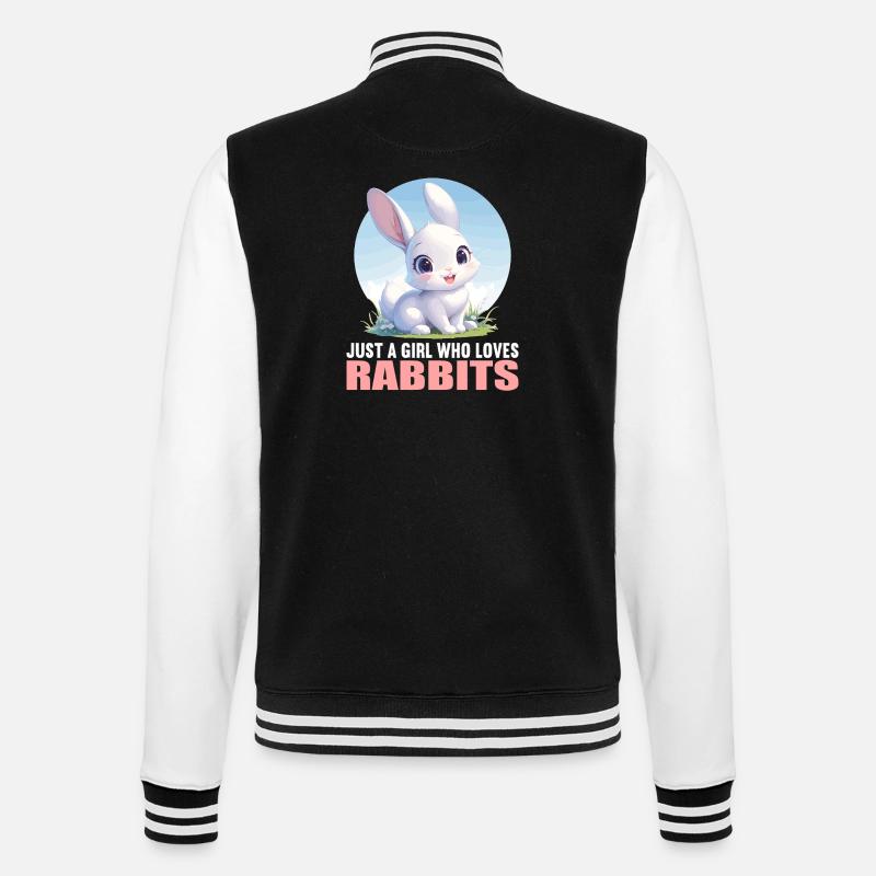 Bunny Bunny - College Sweat Jacket - black/white