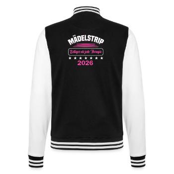 Girls' Trip 2026 Girls' Trip Girls' Tour Girls' Trip - College Sweat Jacket - black/white - Back - Marisol (170cm)
