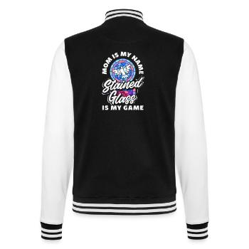 Stained Glass Art Stained Glass Artist - College Sweat Jacket - black/white - Back - Marisol (170cm)