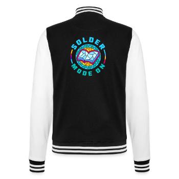 Stained Glass Art Stained Glass Artist - College Sweat Jacket - black/white - Back - Marisol (170cm)