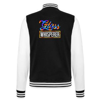 Stained Glass Art Stained Glass Artist - College Sweat Jacket - black/white - Back - Marisol (170cm)