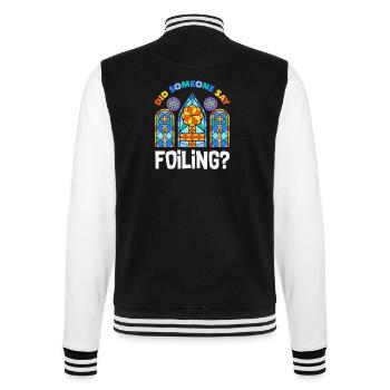 Stained Glass Art Stained Glass Artist - College Sweat Jacket - black/white - Back - Marisol (170cm)