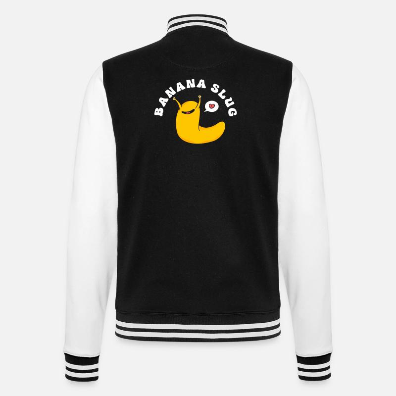 escargot banane - Veste Teddy - noir/blanc