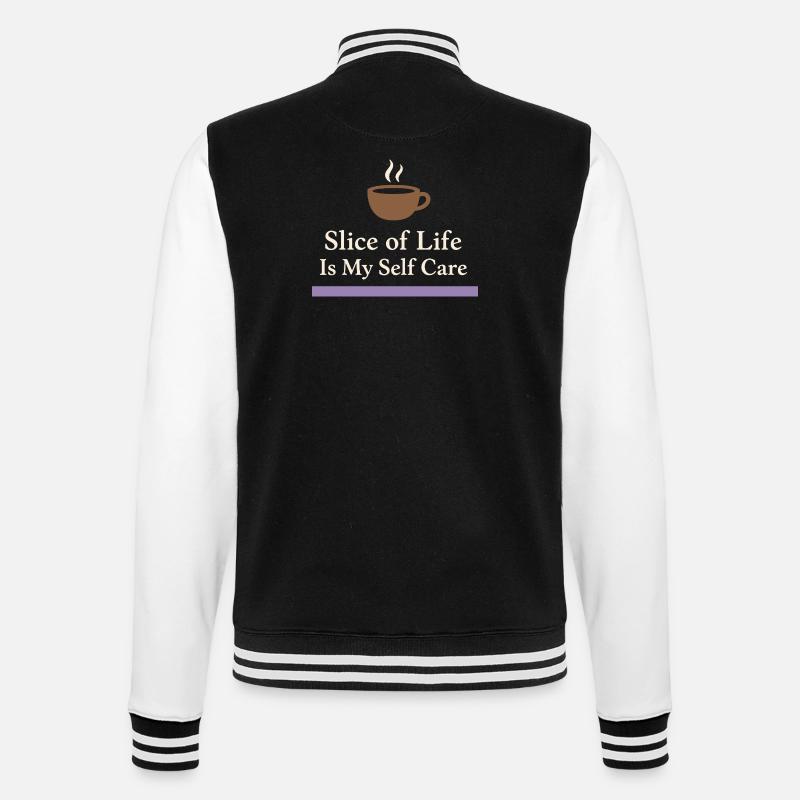 Anime introvert Weeb couch potato - College Sweat Jacket - black/white