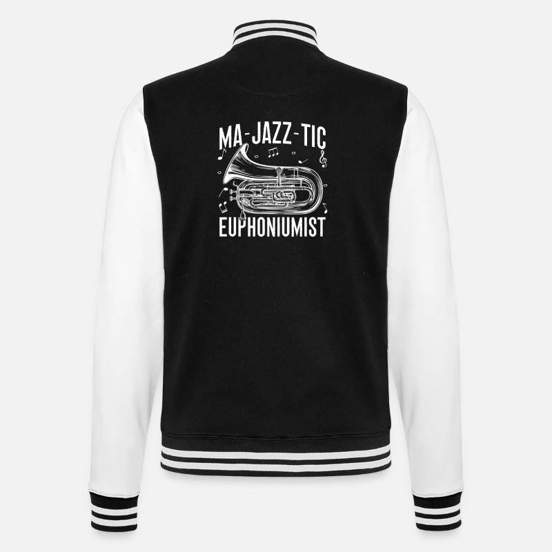 Bariton Player Ma-Jazz-Tic Euphonium - College-Sweatjacke - Schwarz/Weiß