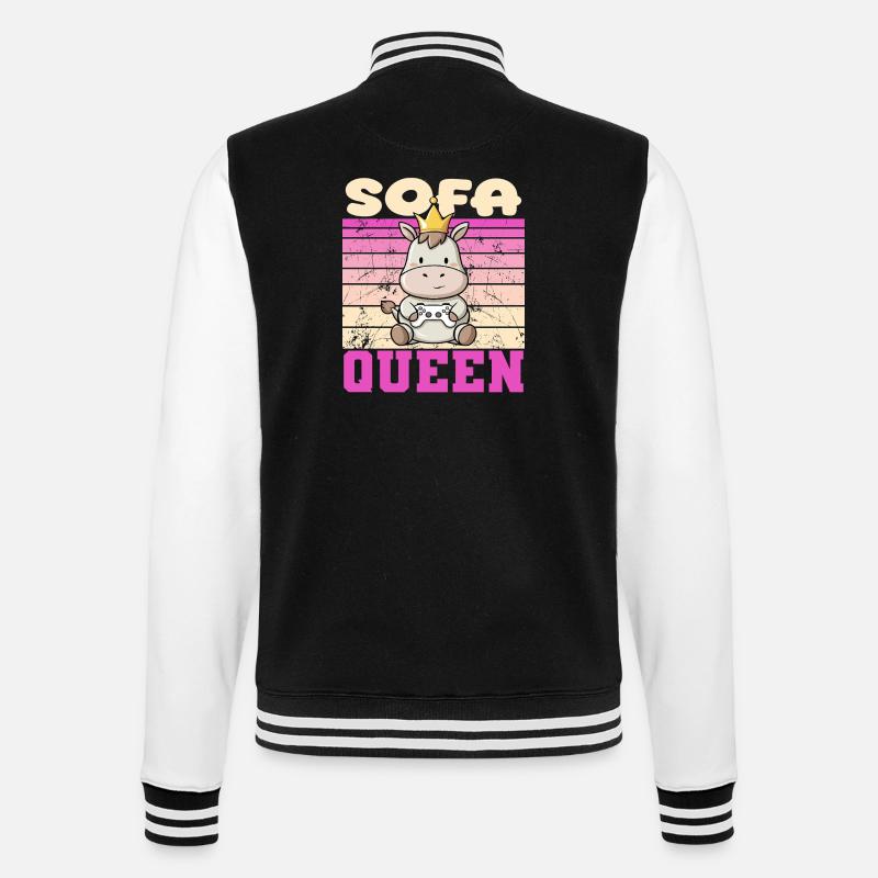 gamerin tier controller - College-Sweatjacke - Schwarz/Weiß