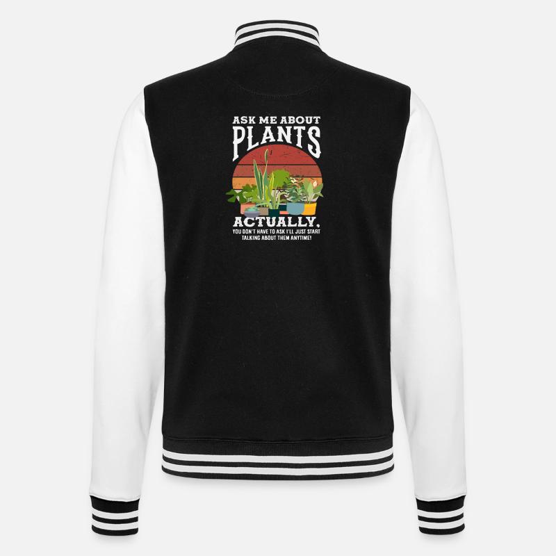 Demande-moi pour Plant Lover - Veste Teddy - noir/blanc