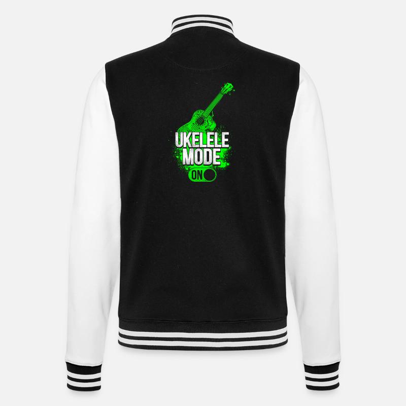 Mode du ukulélé hawaïen ukélé - Veste Teddy - noir/blanc