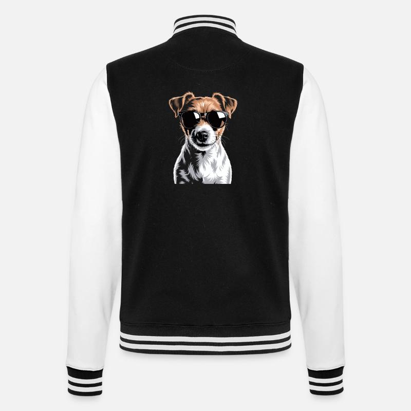 Jack Russell Terrier - Veste Teddy - noir/blanc
