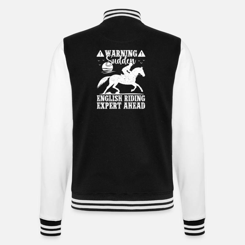 Équitation anglaise Expert en avant-garde cheval - Veste Teddy - noir/blanc