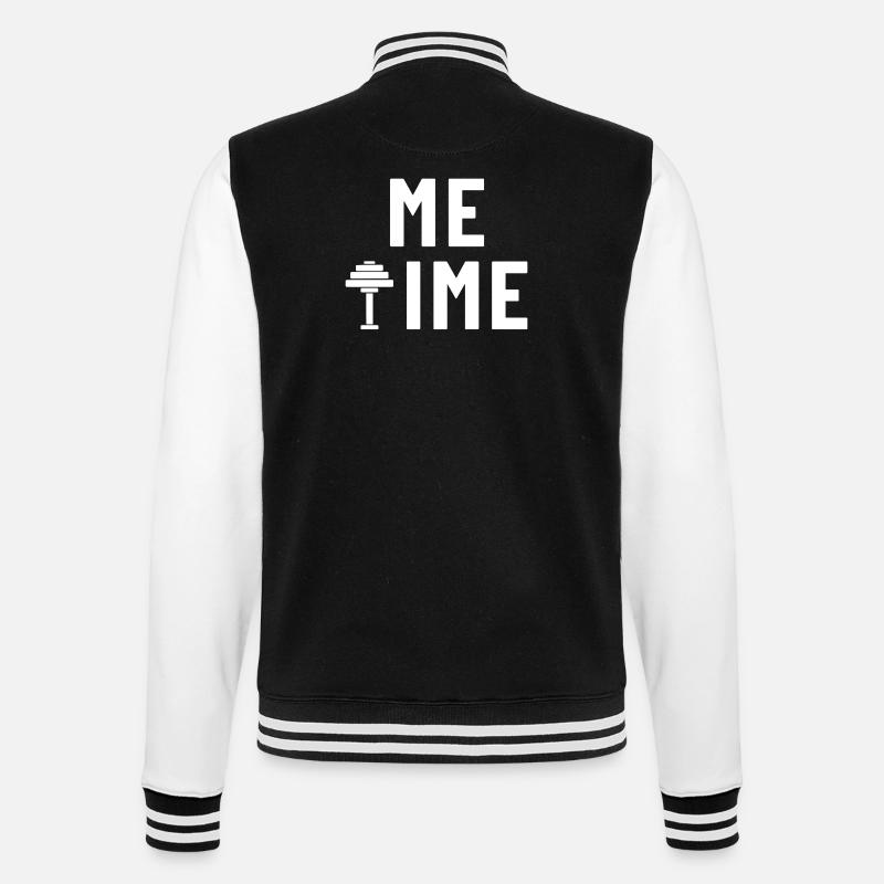 Me Time Dumbbell Gym - College Sweat Jacket - black/white