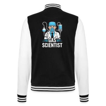 Anesthesiologist Gas Scientist Anesthesia - College-Sweatjacke - Schwarz/Weiß - Hinten - Marisol (170cm)