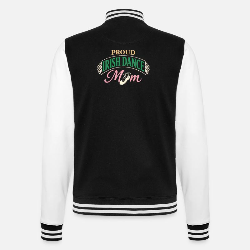 Irish Dance Step-dancing Celtic Fan - College Sweat Jacket - black/white