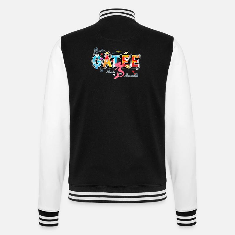 Ma Gatée, Expression marseillaise, valentines gift - College-Sweatjacke - Schwarz/Weiß