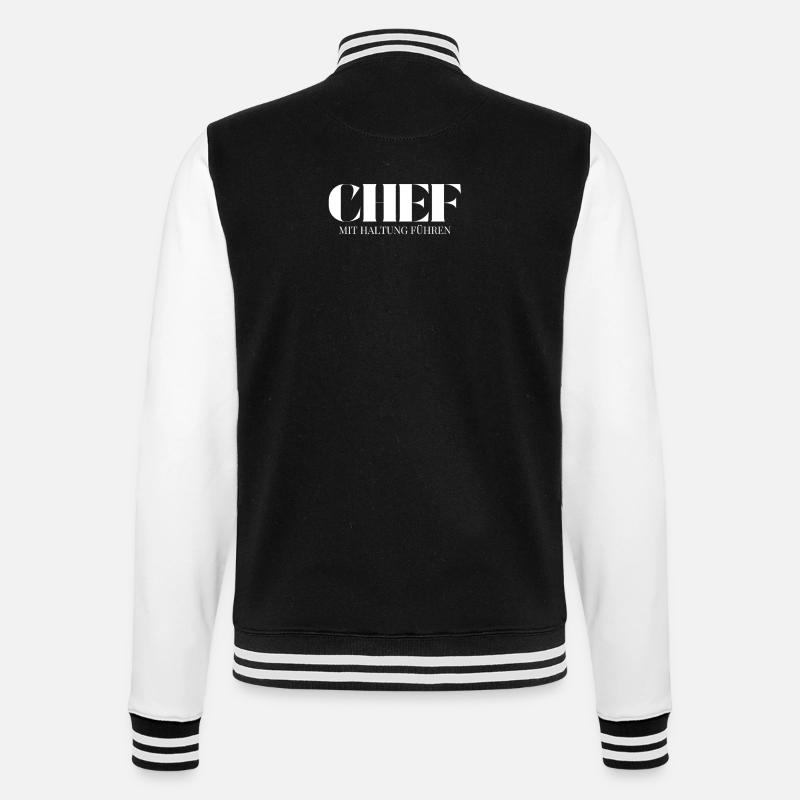 Diriger un patron avec attitude - Veste Teddy - noir/blanc