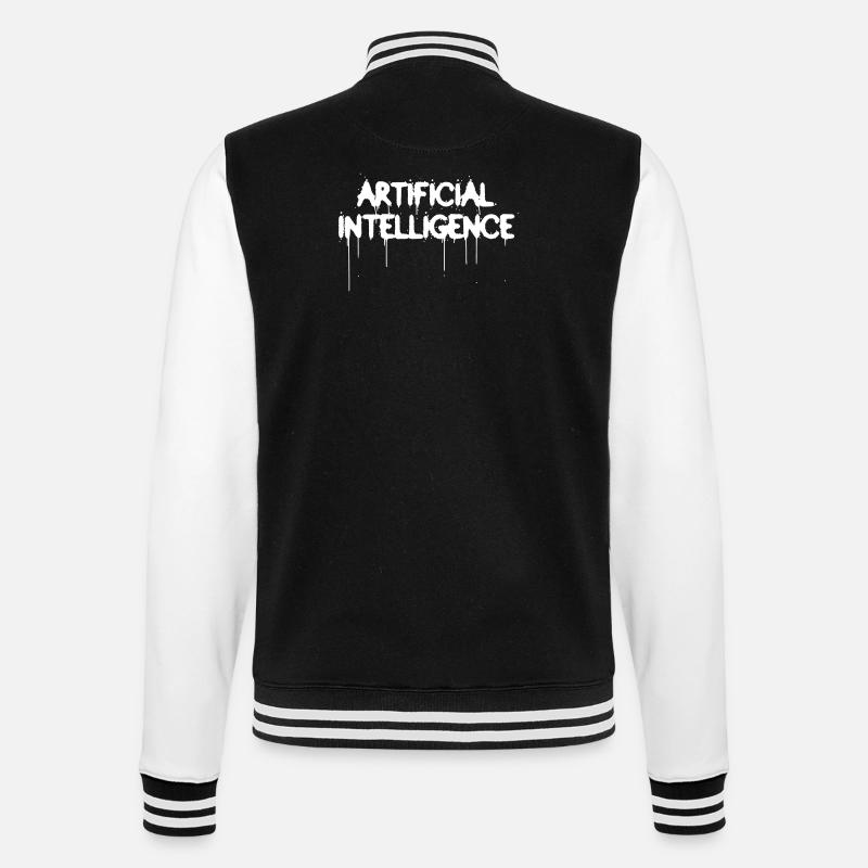 Artificial Intelligence Graffiti AI - College-Sweatjacke - Schwarz/Weiß