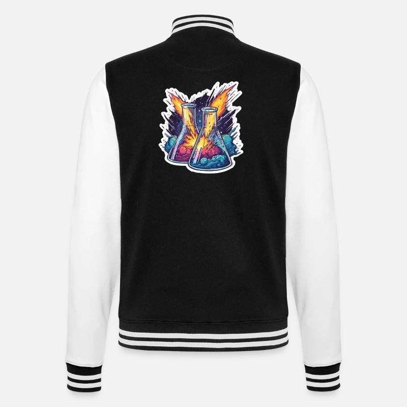 Lab Geek Bildungsquadrantid Meteorstrom-Erlebnis - College-Sweatjacke - Schwarz/Weiß