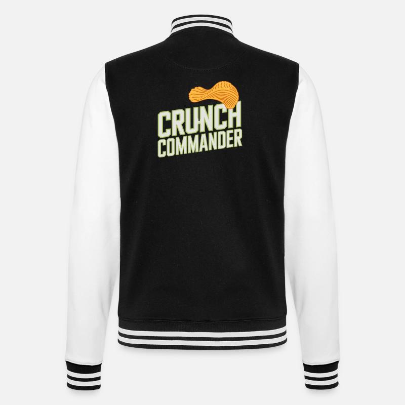 Crunch Commander Nibbler Chips Fan Snack - Veste Teddy - noir/blanc