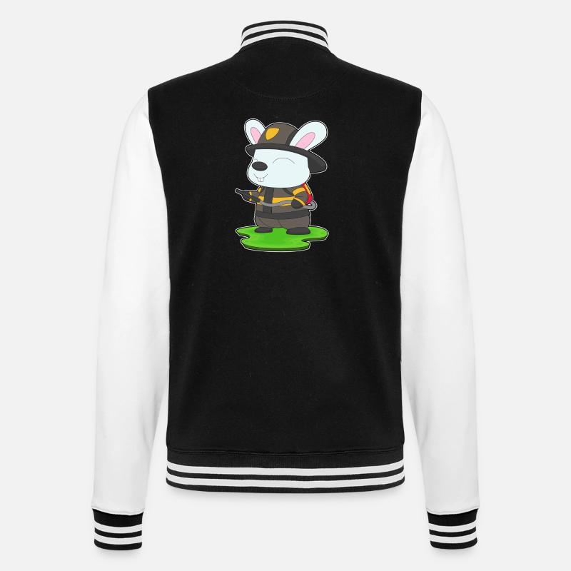 Pompiers Rabbit Extincteur Brigade - Veste Teddy - noir/blanc