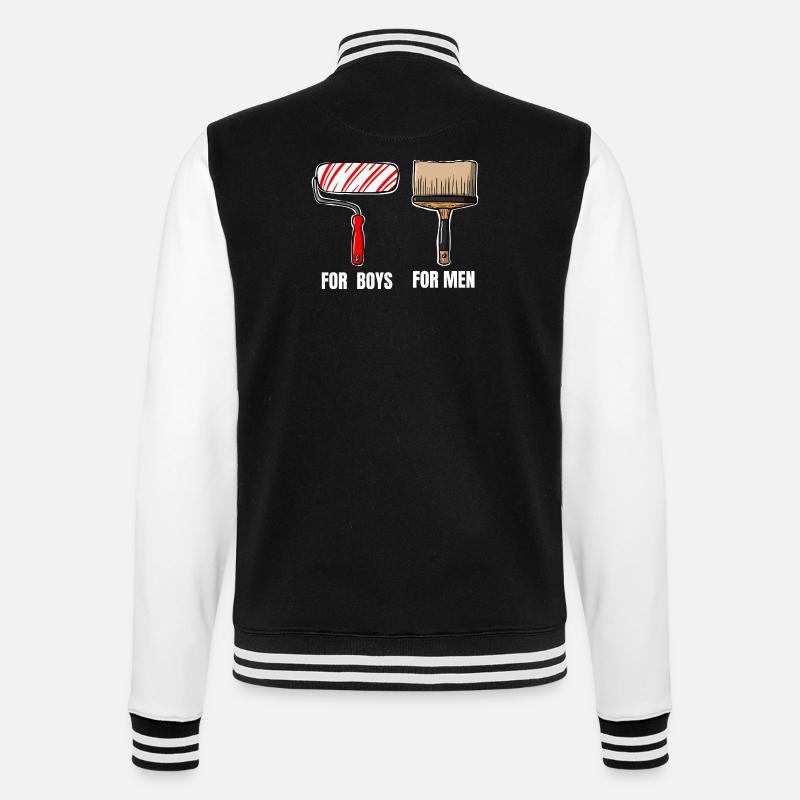 Peindre, c’est une affaire sérieuse - Veste Teddy - noir/blanc