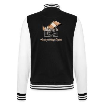 Caméra rétro numérique Analog Beats - Veste Teddy - noir/blanc - Dos - Marisol (170cm)