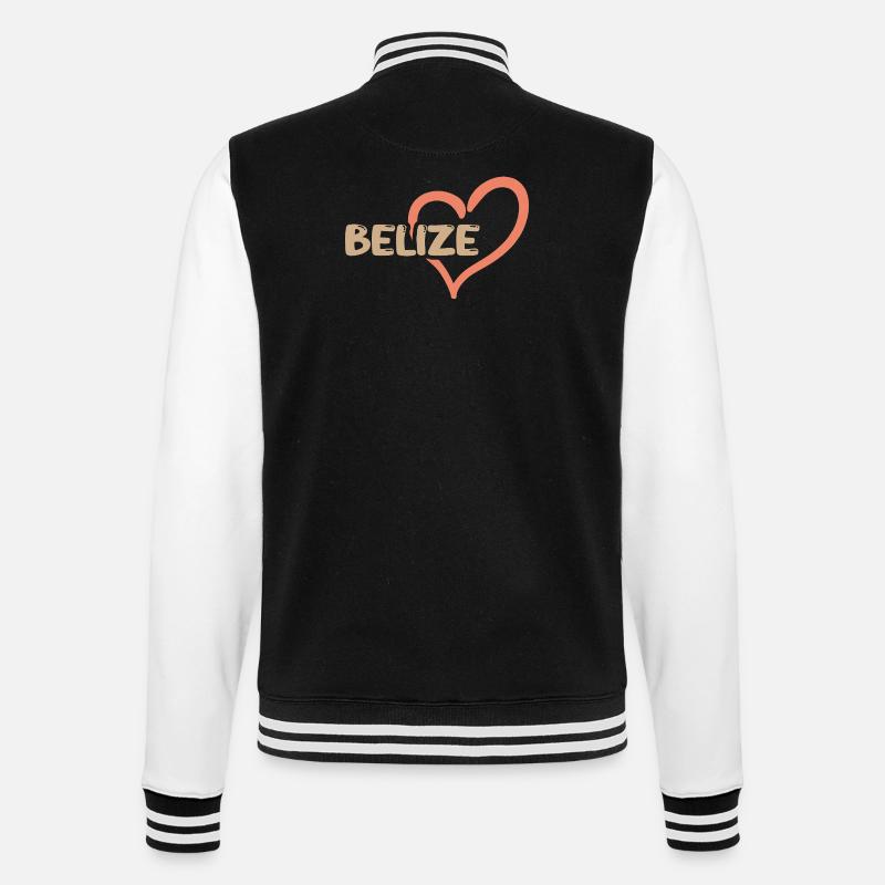 Belize sous le nom de Belize - Veste Teddy - noir/blanc
