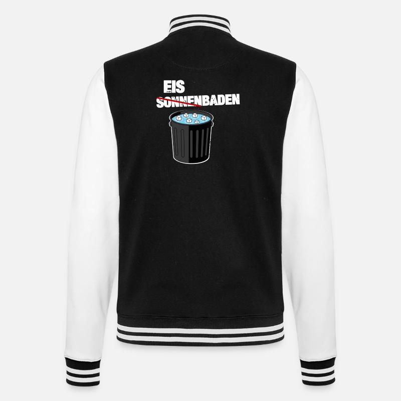 Glace au lieu de bronzer - Veste Teddy - noir/blanc