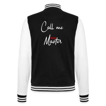 Master Abschluss Promotion Sponsion 2026 - College-Sweatjacke - Schwarz/Weiß - Hinten - Marisol (170cm)