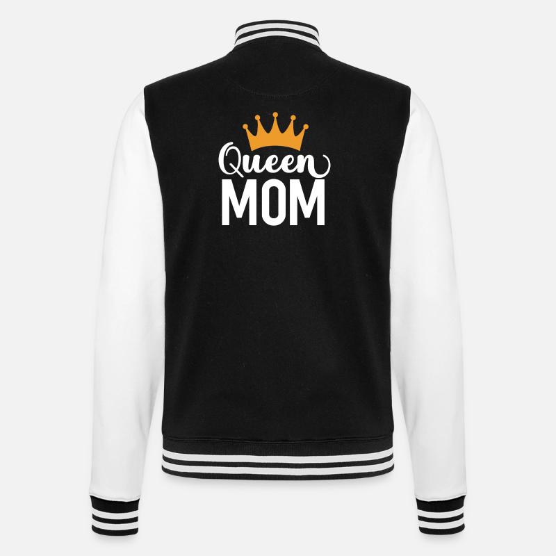 Die Mutter der Königin - College-Sweatjacke - Schwarz/Weiß