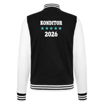 Maître apprenti Examen d’apprentissage Confiserie 2026 - Veste Teddy - noir/blanc - Dos - Marisol (170cm)