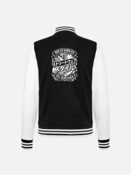 Understanding Streetwear Style - College Sweat Jacket - black/white