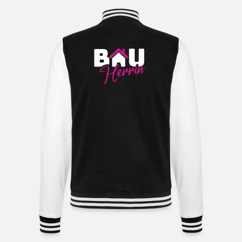 Logo style constructeur - Veste Teddy - noir/blanc