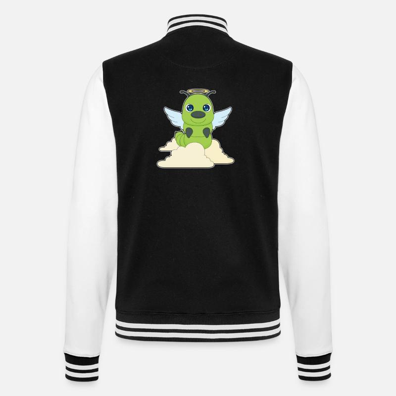 Ailes d’ange chenille - Veste Teddy - noir/blanc