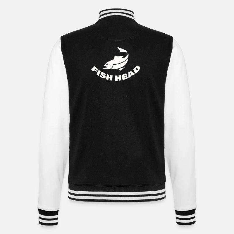 FISH HEAD - College-Sweatjacke - Schwarz/Weiß