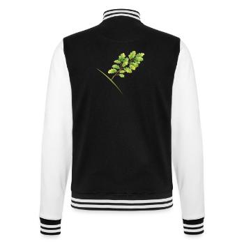 Leaf Branch Oak - Aquarelle - Veste Teddy - noir/blanc - Dos - Marisol (170cm)