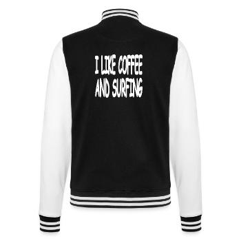 Surfing - College Sweat Jacket - black/white - Back - Marisol (170cm)