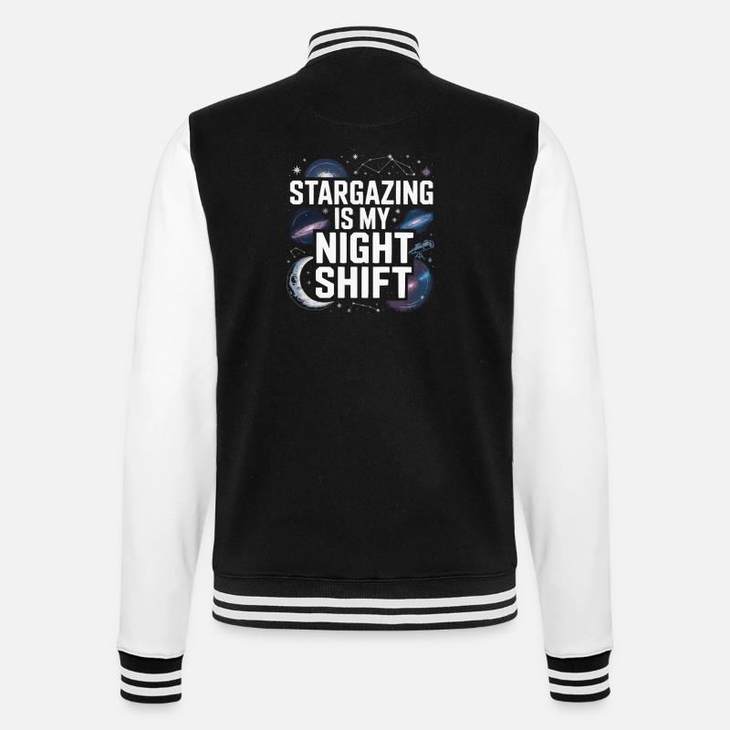 Astronomer Galaxy Outerspace Universe Astronomy - College Sweat Jacket - black/white