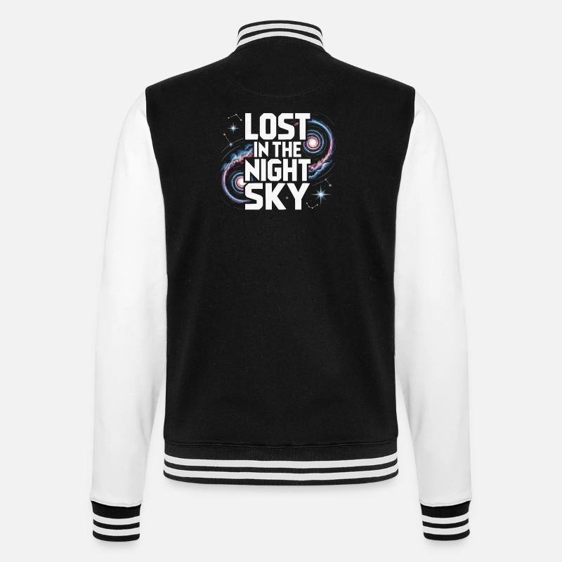 Astronom Galaxy Outerspace Universe Astronomie - College-Sweatjacke - Schwarz/Weiß