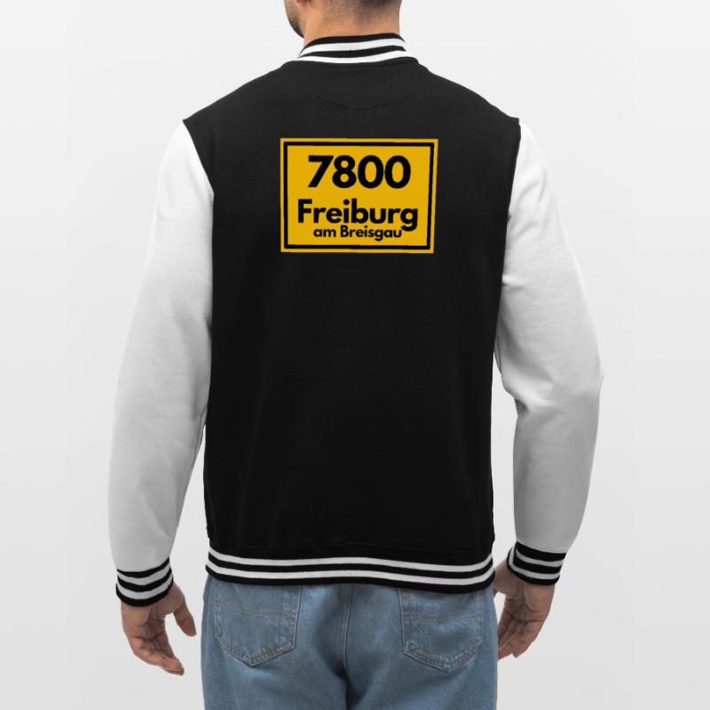 OLD POSTCODE POSTCODE RETRO 7800 FREIBURG BREISGAU College Sweat Jacket