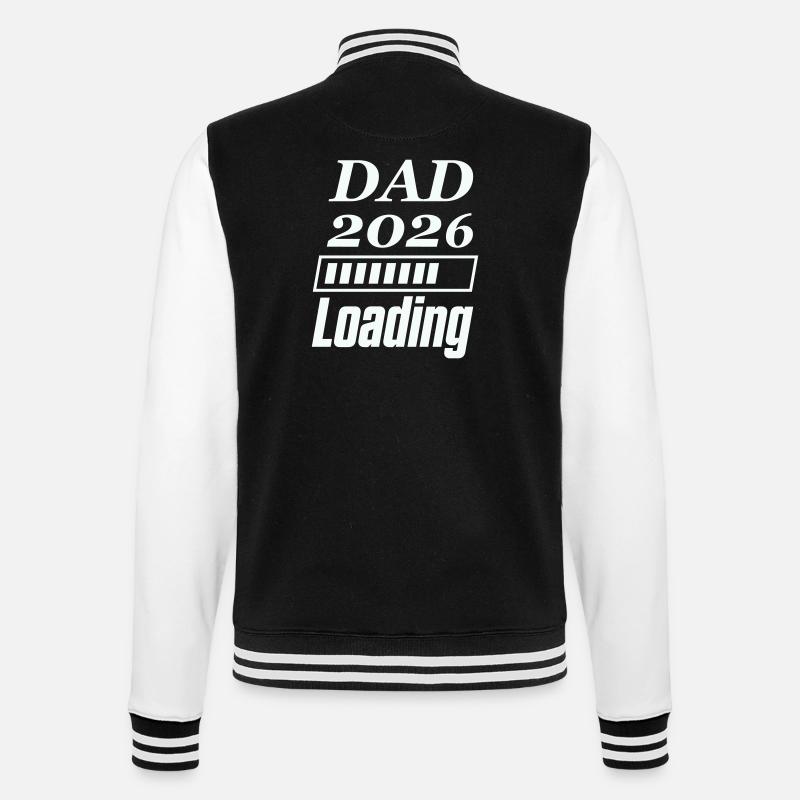 DAD 2026 Loading - College-Sweatjacke - Schwarz/Weiß